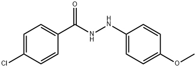 4-Chlorobenzoic acid N'-(4-methoxyphenyl) hydrazide 结构式