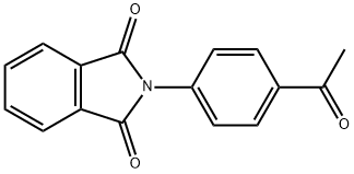 2-(4-乙酰苯基)异吲哚-1,3-二酮 结构式