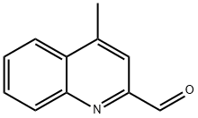 4-甲基喹啉-2-甲醛 结构式