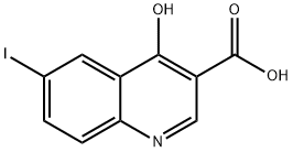 6-IODO-4-OXO-1,4-DIHYDRO-QUINOLINE-3-CARBOXYLIC ACID 结构式