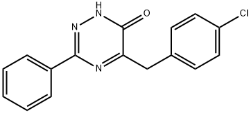 1,2,4-Triazin-6(1H)-one, 5-[(4-chlorophenyl)methyl]-3-phenyl- 结构式