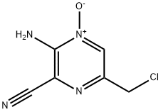3-氨基-6-(氯甲基)-2-吡嗪甲腈4-氧化物 结构式