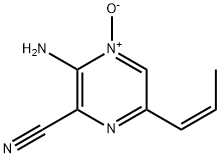 Pyrazinecarbonitrile, 3-amino-6-(1-propenyl)-, 4-oxide, (Z)- (9CI) 结构式