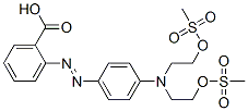 2-[[4-[Bis[2-[(methylsulfonyl)oxy]ethyl]amino]phenyl]azo]benzoic acid 结构式