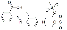 2-[[4-[Bis[2-[(methylsulfonyl)oxy]ethyl]amino]-2-methylphenyl]azo]benzoic acid 结构式