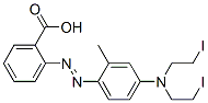 2-[[4-[Bis(2-iodoethyl)amino]-2-methylphenyl]azo]benzoic acid 结构式