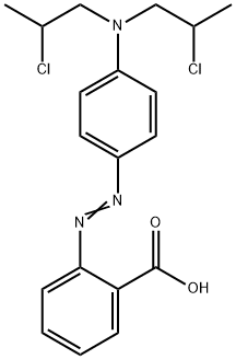 2-[[4-[Bis(2-chloropropyl)amino]phenyl]azo]benzoic acid 结构式