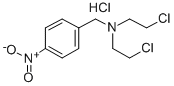 N,N-bis(2-Chloroethyl)-p-nitro-benzylamine hydrochloride 结构式