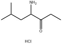 3-Heptanone, 4-amino-6-methyl-, hydrochloride 结构式