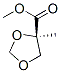 1,3-Dioxolane-4-carboxylicacid,4-methyl-,methylester,(4R)-(9CI) 结构式