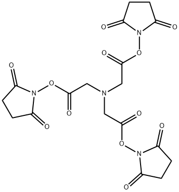 三(2,5-二氧吡咯烷-1-基)2,2',2''-次氮基三乙酸酯 结构式