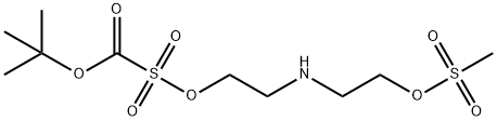 N-Boc-N,N-Bis{2-[(methanesulfonyl)oxy]ethyl}amine 结构式