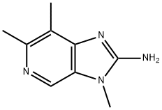 2-AMINO-3,6,7-TRIMETHYLIMIDAZO(4,5-C)PYRIDINE 结构式