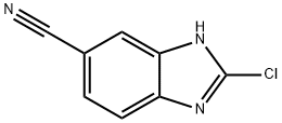 2-氯-5-氰基苯并咪唑 结构式