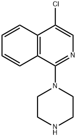 4-氯-1-(哌嗪-1-基)异喹啉 结构式