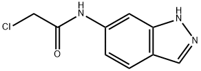 2-氯-N-1H-吲唑-6-基乙酰胺 结构式