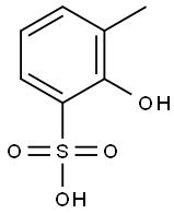 2-hydroxy-3-methylbenzenesulphonic acid 结构式