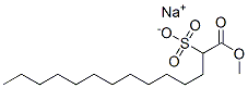 sodium 1-methyl 2-sulphonatotetradecanoate 结构式