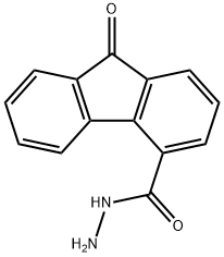 9H-Fluorene-4-carboxylicacid,9-oxo-,hydrazide(9CI) 结构式