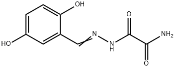 Acetic acid, aminooxo-, [(2,5-dihydroxyphenyl)methylene]hydrazide (9CI) 结构式
