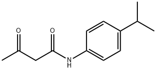 3-氧代-N-[4-(丙-2-基)苯基]丁酰胺 结构式