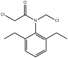 2-chloro-N-(chloromethyl)-N-(2,6-diethylphenyl)acetamide  结构式