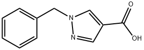 1-苄基吡唑-4-甲酸 结构式