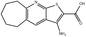 3-amino-6,7,8,9-tetrahydro-5H-cyclohepta[b]thieno[3,2-e]pyridine-2-carboxylic acid 结构式