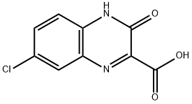 7-CHLORO-3-OXO-3,4-DIHYDROQUINOXALINE-2-CARBOXYLIC ACID 结构式