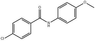 4-氯-N-(4-甲氧基苯基)苯甲酰胺 结构式