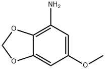 6-甲氧基-4-氨基-1,3-苯并二氧戊环 结构式