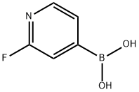 2-氟-4-吡啶硼酸 结构式