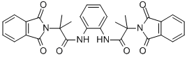 N,N'-1,2-PHENYLENE BIS [1,3-DIHYDRO-ALFA,ALFA-DIMETHYL 1,3-DIOXO-2H-ISOINDOLE-2-ACETAMIDE 结构式