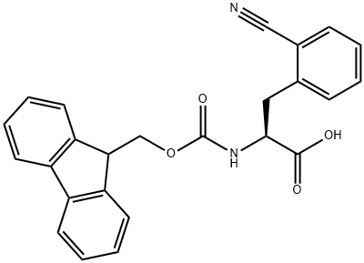 FMOC-2-氰基-L-苯丙氨酸 结构式