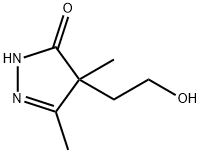 3H-Pyrazol-3-one,  2,4-dihydro-4-(2-hydroxyethyl)-4,5-dimethyl- 结构式