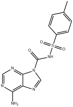6-AMINO-N-[(4-METHYLPHENYL)SULFONYL]-9H-PURINE-9-CARBOXAMIDE 结构式