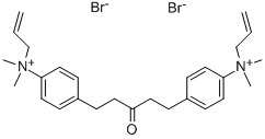 1,5-BIS(4-ALLYLDIMETHYL-AMMONIUMPHENYL)PENTAN-3-ONE DIBROMIDE 结构式