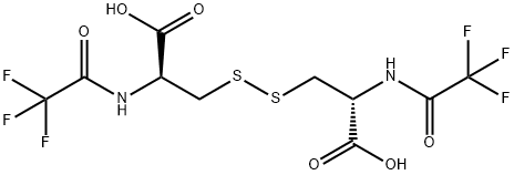 N,N'-BIS(TRIFLUOROACETYL) L-CYSTINE 结构式