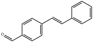 反-4-甲酰基二苯乙烯 结构式
