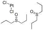 dichlorobis(di-n-propyl sulfoxide)platinum(II) 结构式