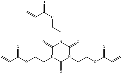三-2-丙烯酸[2,4,6-三氧代-1,3,5-三嗪-1,3,5(2H,4H,6H)-次基]三-2,1-亚乙酯 结构式