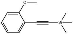 [(2-甲氧基苯基)乙炔基]三甲基硅烷 结构式