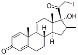 21-碘-16Β-甲基孕甾-1,4,9(11)三烯-17Α-醇-3,20-二酮 结构式