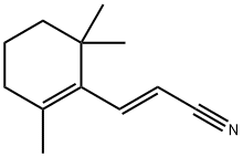 (E)-3-(2,6,6-Trimethyl-1-cyclohexen-1-yl)propenenitrile 结构式