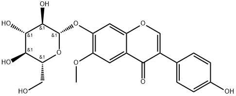 黄豆黄苷 结构式