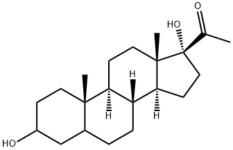 17-hydroxypregnanolone 结构式