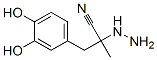 Benzenepropanenitrile, alpha-hydrazino-3,4-dihydroxy-alpha-methyl- (9CI) 结构式