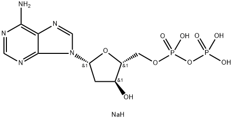 2'-脱氧腺苷-5'-二磷酸三钠 结构式