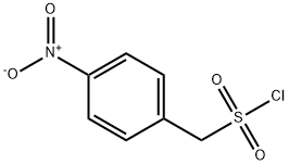 (4-硝基苯基)甲磺酰氯 结构式