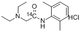 LIDOCAINE HYDROCHLORIDE, [CARBONYL-14C] 结构式